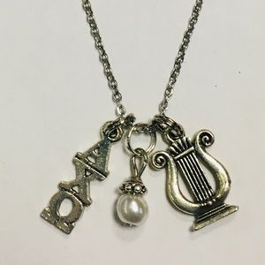 COPY - Alpha Chi Omega Sorority Charm Necklace